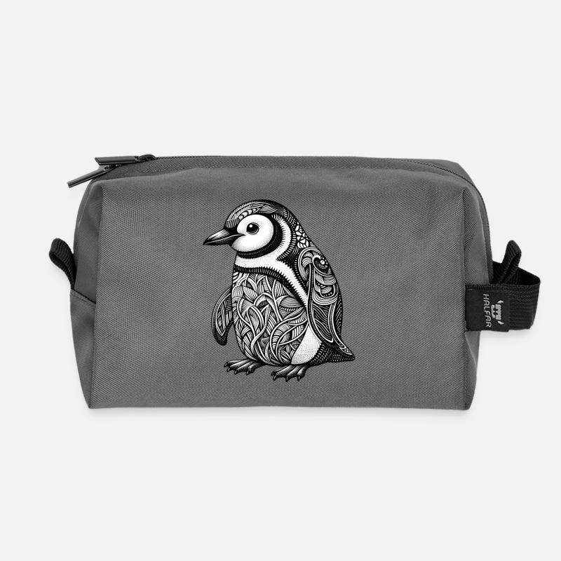 Pinguin - Recycelte Kulturtasche - Anthrazit