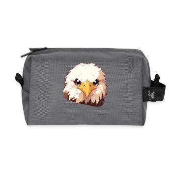 Bald Eagle Weißkopfseeadler - Recycelte Kulturtasche - Anthrazit - Vorne