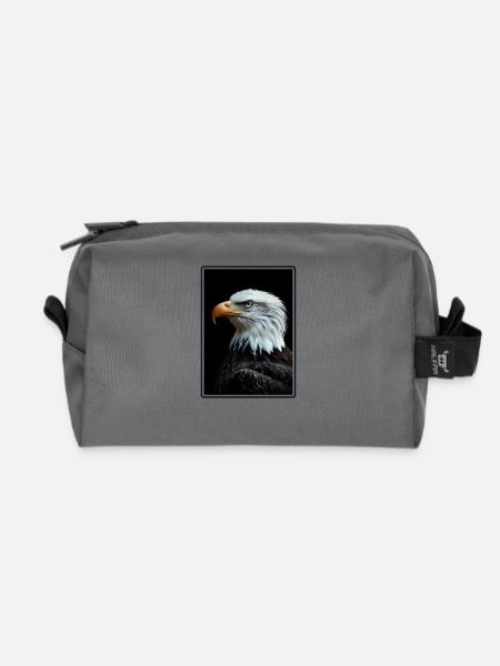 Bald Eagle Weißkopfseeadler - Recycelte Kulturtasche - Anthrazit