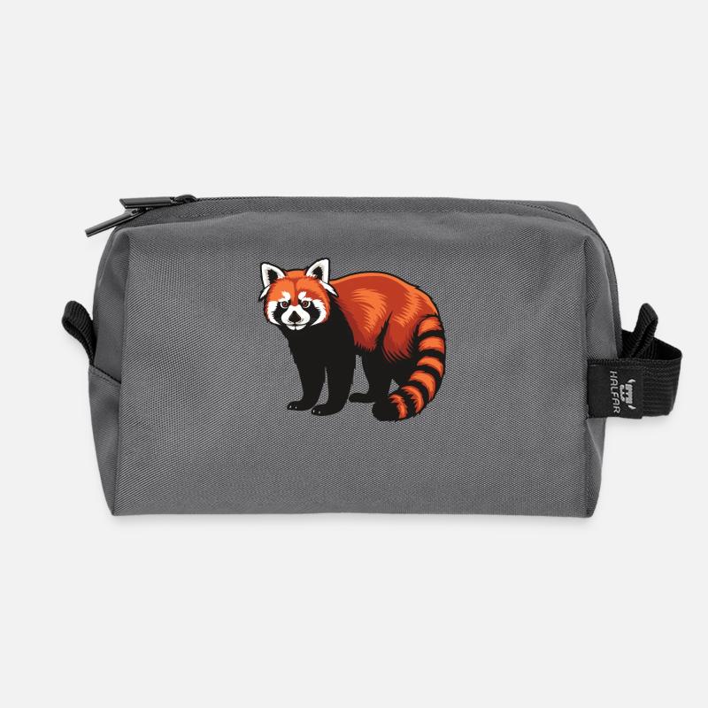 Red Panda Kleine Pandas Kleiner Roter Panda - Recycelte Kulturtasche - Anthrazit