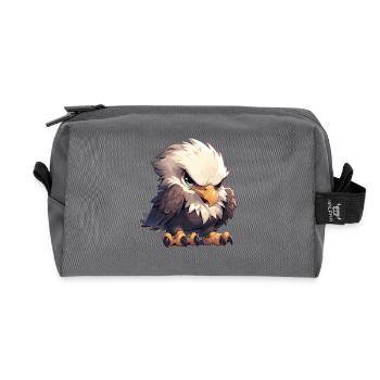 Pygargue à tête blanche Weißkopfseeadler - Trousse de toilette en tissu recyclé - anthracite - Devant