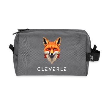 Geometrie Rotfuchs Cleverle - Recycelte Kulturtasche - Anthrazit - Vorne