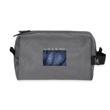 EU Flagge Kunstdesign Europa Euro Brüssel - Recycelte Kulturtasche - Anthrazit - Vorne