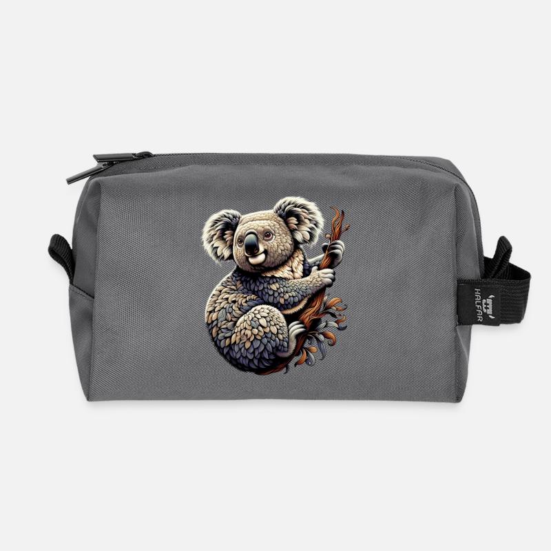 Koala - Recycelte Kulturtasche - Anthrazit