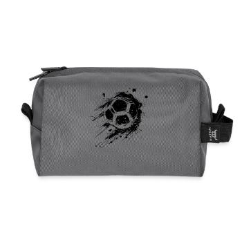 Fußball Streetart - Recycelte Kulturtasche - Anthrazit - Vorne