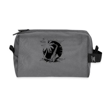 Croquis de saxophone - Trousse de toilette en tissu recyclé - anthracite - Devant
