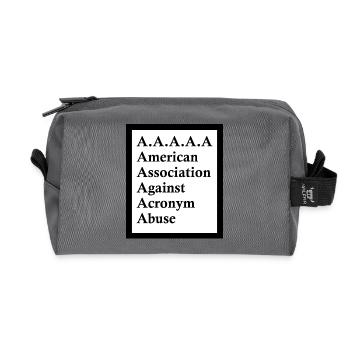 T shirt A A A A A - Trousse de toilette en tissu recyclé - anthracite - Devant