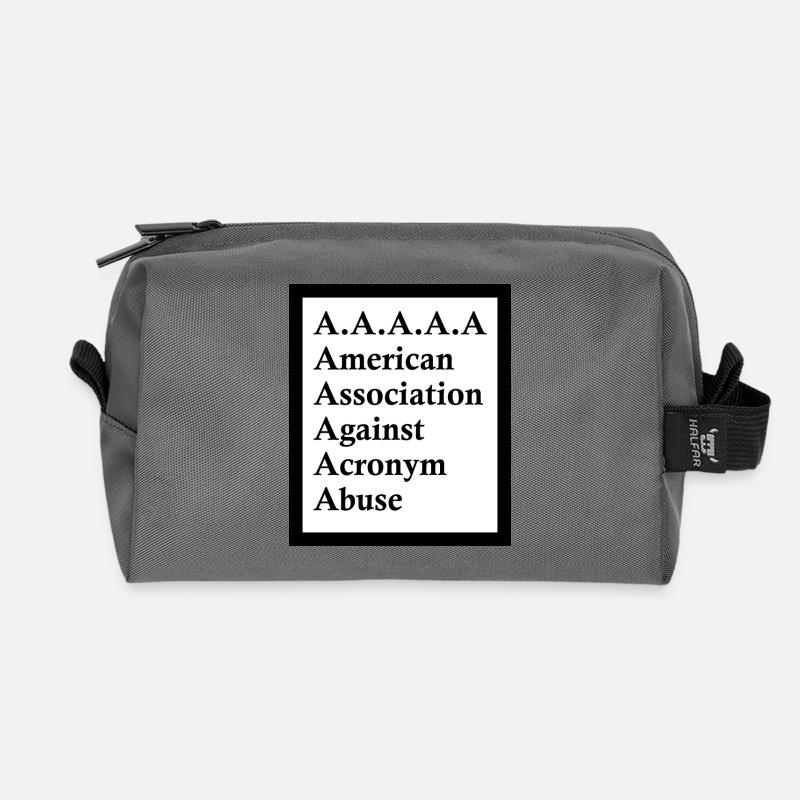 T-Shirt A A A A A - Recycelte Kulturtasche - Anthrazit