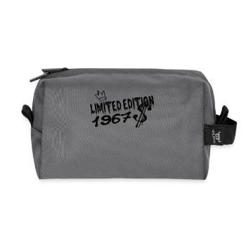 Limited Edition 1967 Geburtstag 1967 Geboren - Recycelte Kulturtasche - Anthrazit - Vorne