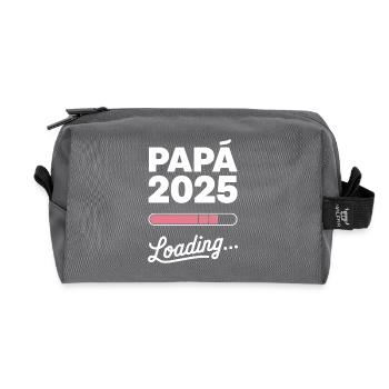 New Dad Gift 2025 Loading - Recycled Toiletry Zip Bag - anthracite - Front