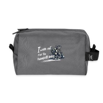 Krampus célèbre la forme physique pour les effrontés - Trousse de toilette en tissu recyclé - anthracite - Devant