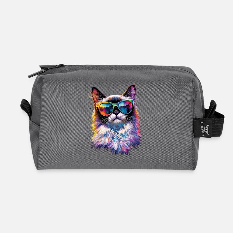 Ragdoll Katze Ragdollkatze Cat Süße Ragdoll Katzen - Recycelte Kulturtasche - Anthrazit