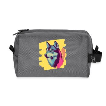 Rauque - Trousse de toilette en tissu recyclé - anthracite - Devant
