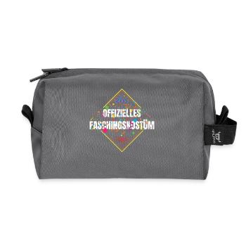 Offizielles Faschingskostüm - Recycelte Kulturtasche - Anthrazit - Vorne