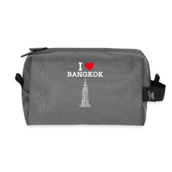 I Love Bangkok Empire Cool Thailand Staatsflagge Wortspiel - Recycelte Kulturtasche - Anthrazit - Vorne