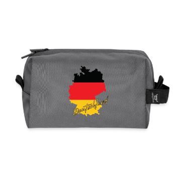 German Pride, Flagge von Deutschland - Recycelte Kulturtasche - Anthrazit - Vorne