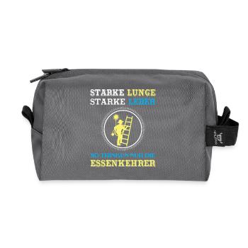 Schornsteinfeger Herren - Recycelte Kulturtasche - Anthrazit - Vorne
