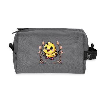 Traîner Chilling Hamac Poussin Enfants Enfant Bébé - Trousse de toilette en tissu recyclé - anthracite - Devant