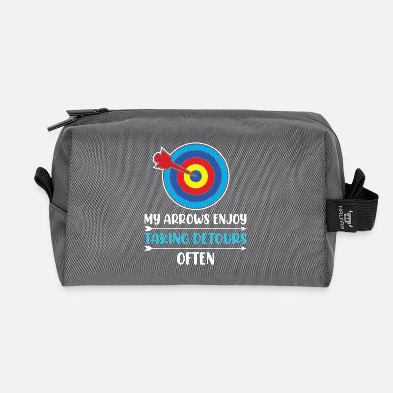 Bogenschießen Bogenschütze - Recycelte Kulturtasche - Anthrazit