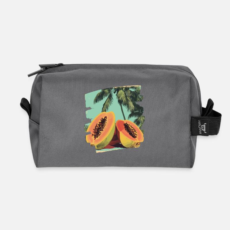 Papaya - Recycelte Kulturtasche - Anthrazit