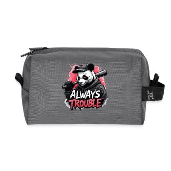 Gangster Panda Panda Panda Ours Pandas - Trousse de toilette en tissu recyclé - anthracite - Devant