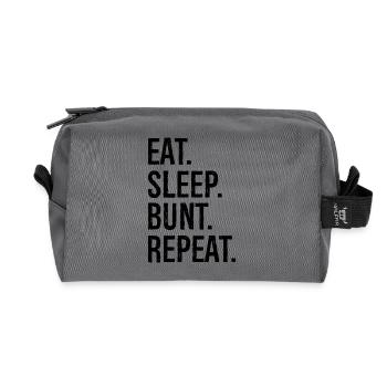 manger dormir bunt répéter - Trousse de toilette en tissu recyclé - anthracite - Devant