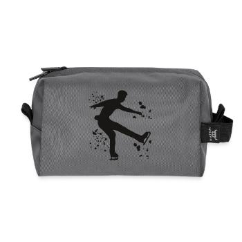 Eiskunstläufer Schlittschuhlaufen Eiskunstlauf - Recycelte Kulturtasche - Anthrazit - Vorne