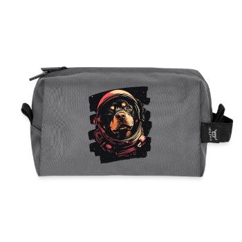 Rottweiler Astronaut - Recycelte Kulturtasche - Anthrazit - Vorne