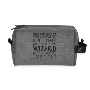 Géophysicien magicien Géophysique - Trousse de toilette en tissu recyclé - anthracite - Devant