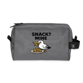 Seagull "SNACK MINE" - Recycled Toiletry Zip Bag - anthracite - Front