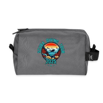 Excursion de plongée sous-marine 2025 - Trousse de toilette en tissu recyclé - anthracite - Devant
