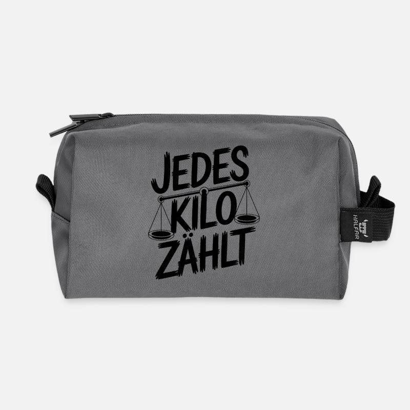 Chaque kilo compte - Trousse de toilette en tissu recyclé - anthracite