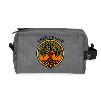 Arbre de vie - Trousse de toilette en tissu recyclé - anthracite - Devant