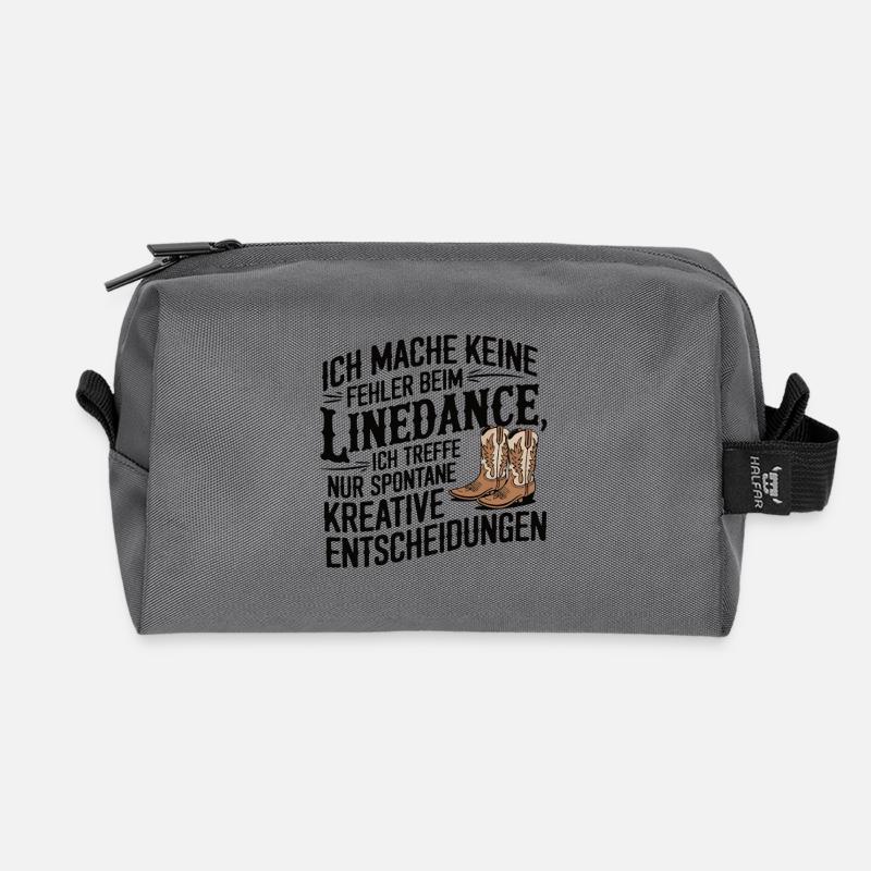 Lindedance Line Dance Line Dancing - Recycelte Kulturtasche - Anthrazit
