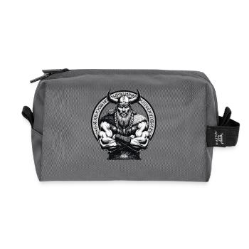 Mythologie nordique Viking Guerrier Valhalla - Trousse de toilette en tissu recyclé - anthracite - Devant