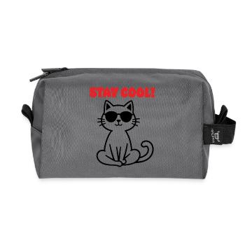 Restez au frais - Trousse de toilette en tissu recyclé - anthracite - Devant