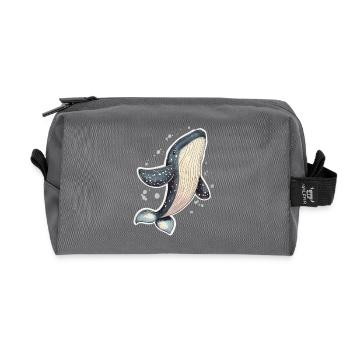 baleine - Trousse de toilette en tissu recyclé - anthracite - Devant