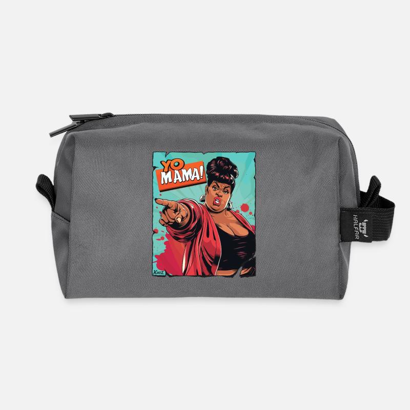 Ermächtigte Mutter Zitat Illustration - Recycelte Kulturtasche - Anthrazit