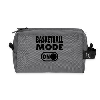 Basketball Mode ON – Spieler & Fan Design - Recycelte Kulturtasche - Anthrazit - Vorne