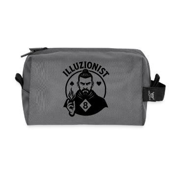 Magiciens Illuzionistes – pour les Mentalistes et les Magiciens - Trousse de toilette en tissu recyclé - anthracite - Devant
