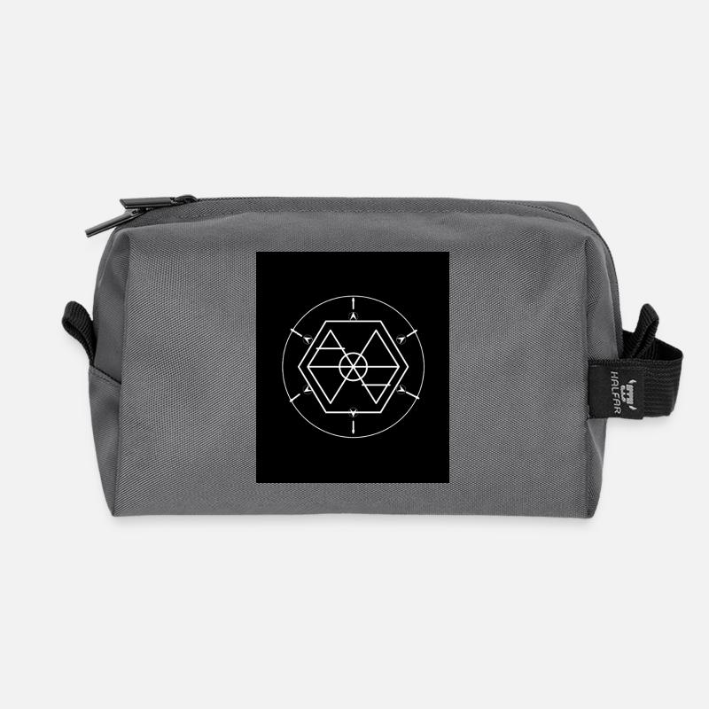 elemental_items Symbol für alle Elemente. - Recycelte Kulturtasche - Anthrazit