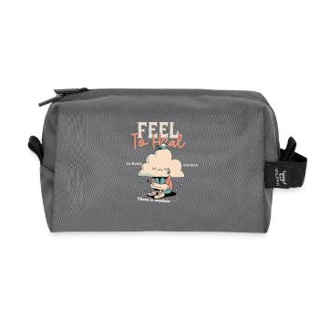 Feel To Heal Wolke Heilung - Recycelte Kulturtasche - Anthrazit - Vorne