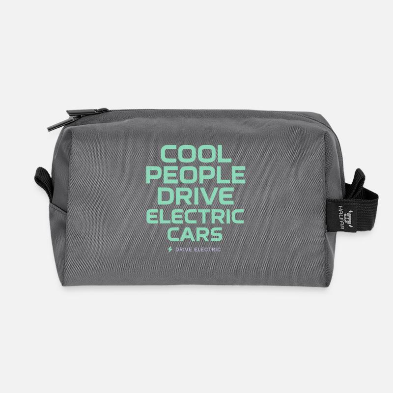Cancel everything that is wind - Recycled Toiletry Zip Bag - anthracite