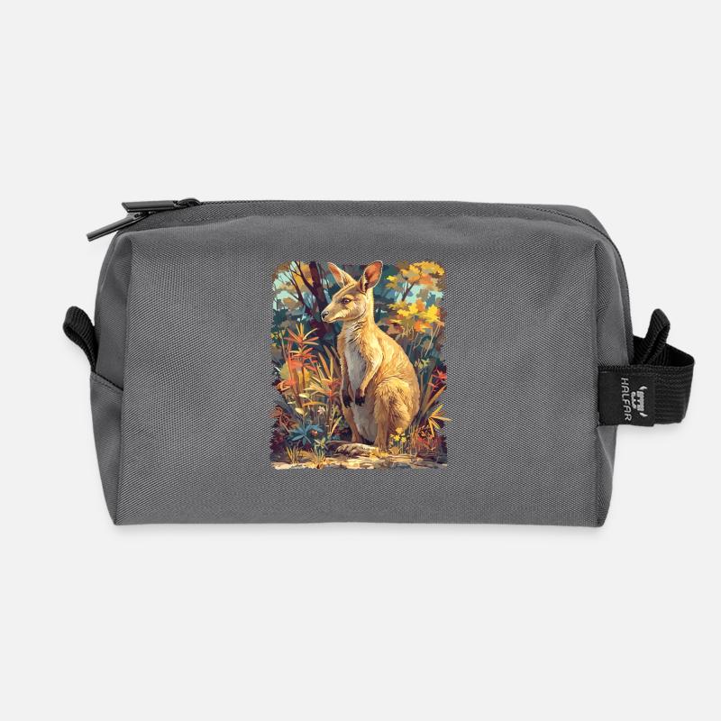Wallabys Wallaby - Recycelte Kulturtasche - Anthrazit