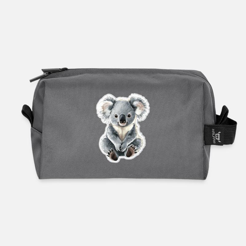 Koala - Recycelte Kulturtasche - Anthrazit