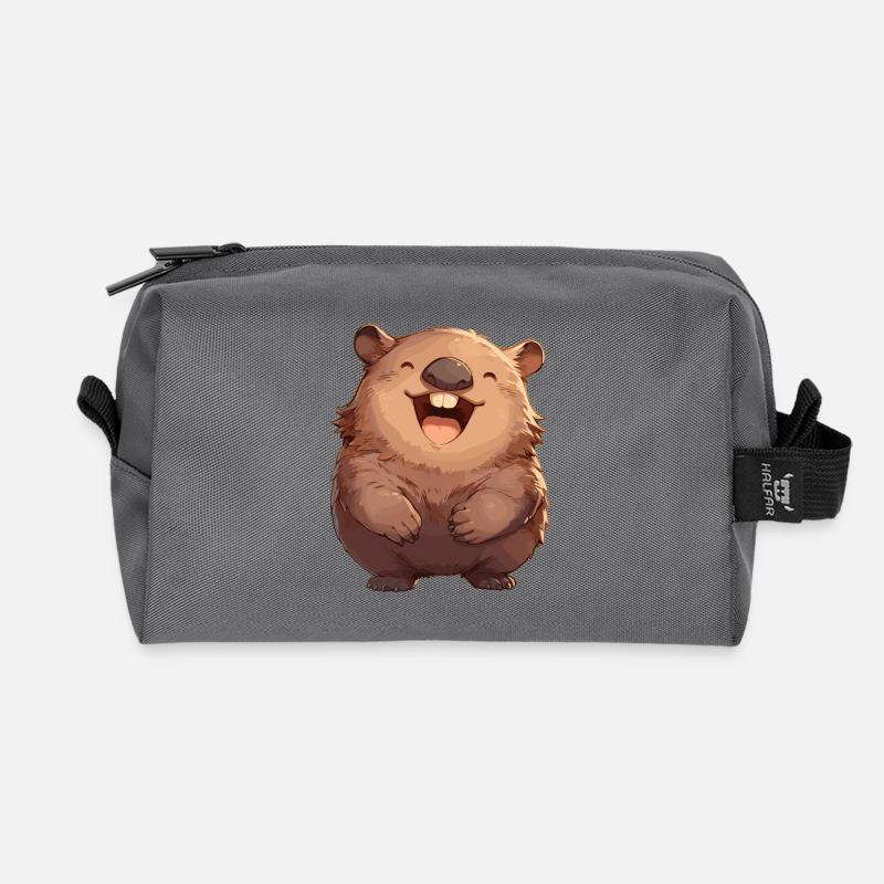 Wombats Wombat - Recycelte Kulturtasche - Anthrazit
