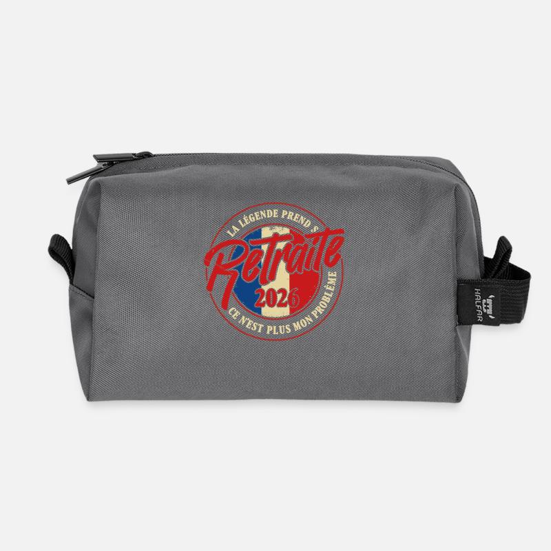 Die Legende geht in den Ruhestand Humorvolles Geschenk - Recycelte Kulturtasche - Anthrazit