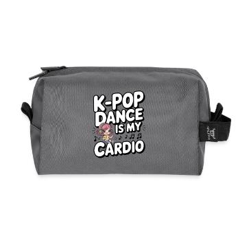 K-Pop Tanz Lustig Korea - Recycelte Kulturtasche - Anthrazit - Vorne