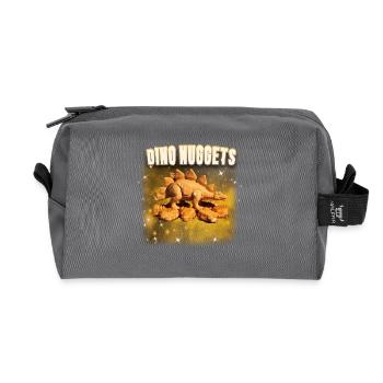 Dino Nuggets Galaxy - Recycled Toiletry Zip Bag - anthracite - Front