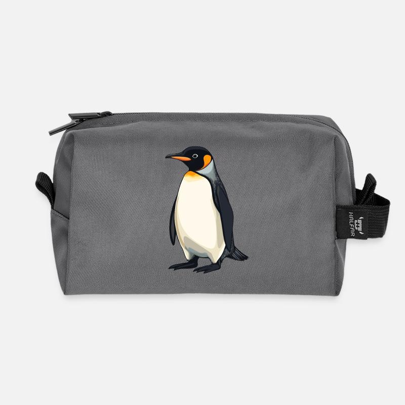Pinguine Pinguin - Recycelte Kulturtasche - Anthrazit